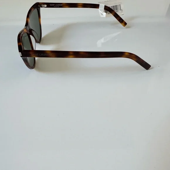 Saint Laurent SL550 SLIM 002 Cat Eye Havana Tortoiseshell 56-16-145 Sunglasses - Picture 6 of 16